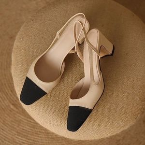 New in box MIRAAZZURRA Sling Back Pumps size 38 / 7.5